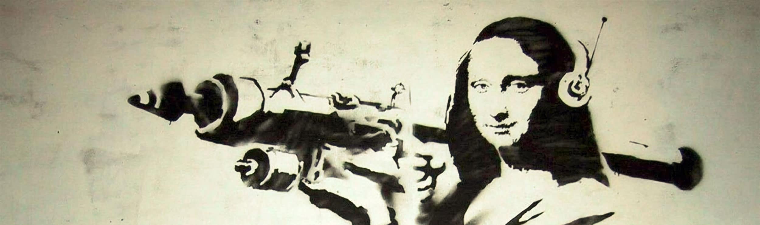 Mona Lisa Bazooka by Banksy