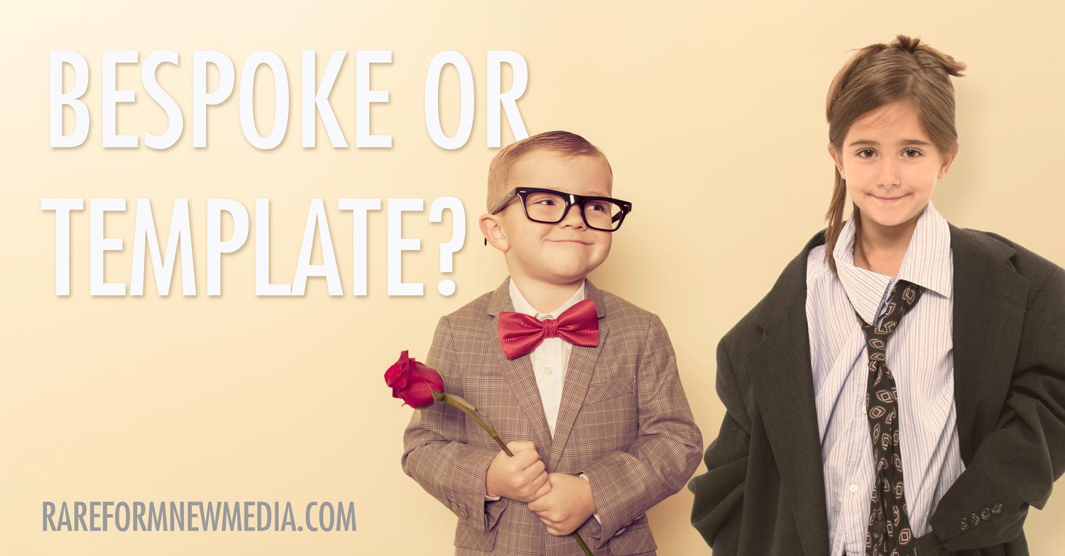 The title of this article over a picture of a well dressed boy in glasses and a girl in an ill-fitting suit