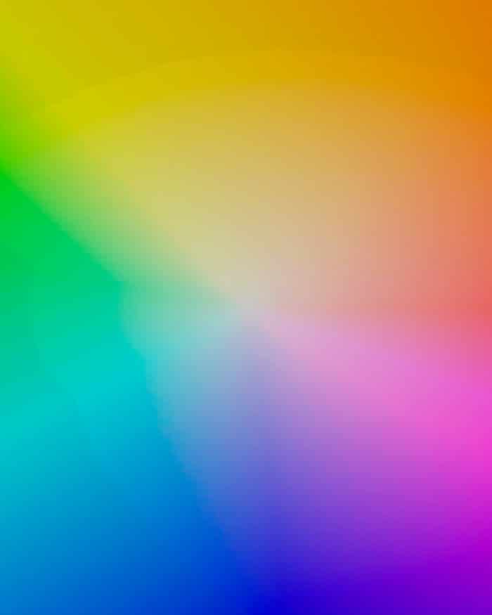 A radial colour spectrum