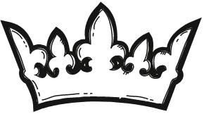 A sketched crown