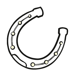 a sketched horseshoe
