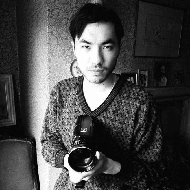 Rupert Earl holding a cine camera