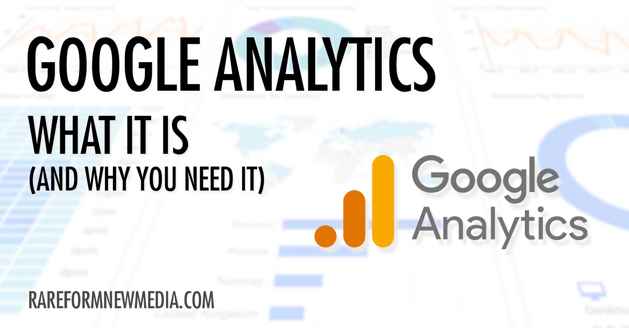 Google Analytics logo and the title of this article