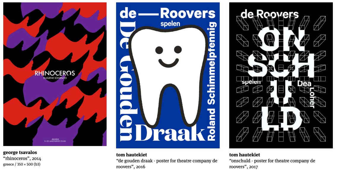 Three posters from the archive at typographic posters